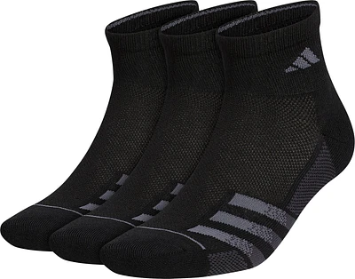 adidas Men's Superlite Stripe III Quarter Socks 3-Pack                                                                          