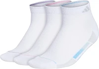 adidas Women's Superlite Stripe III Low Cut Socks 3-Pack                                                                        