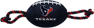 Pets First Houston Texans Nylon Football Rope Dog Toy                                                                           