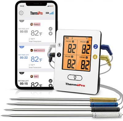 ThermoPro TP25 Smart 500 ft Wireless Meat Thermometer                                                                           