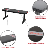 Sunny Health & Fitness Flat Weight Bench                                                                                        