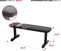 Sunny Health & Fitness Flat Weight Bench                                                                                        