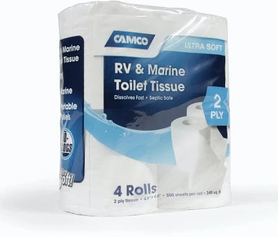 Camco Outdoor Toilet Tissue Rolls 4-Pack                                                                                        