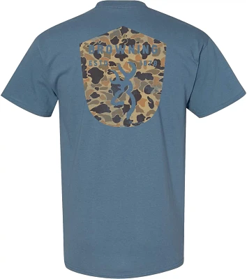 Browning Men's Duck Camo Shield Graphic Short Sleeve T-shirt