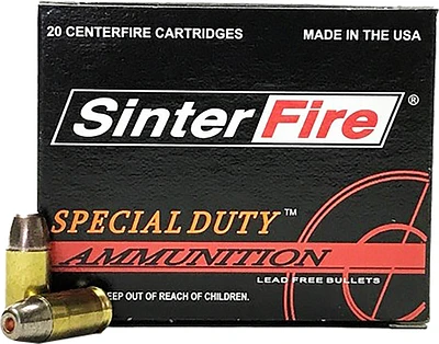 SinterFire Special Duty 9mm Luger 100-Grain Pistol Ammunition - 20 Rounds                                                       