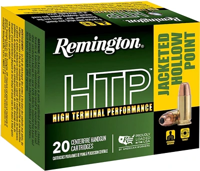 Remington HTP .40 S&W 155-Grain Handgun Ammunition - 20 Rounds                                                                  