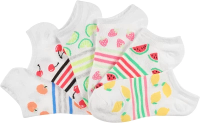 BCG Women’s Assorted Fruit No-Show Socks 6-Pack                                                                               