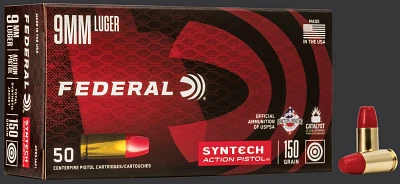 Federal Syntech 9mm Luger 150-Grain Ammunition - 50 Rounds                                                                      