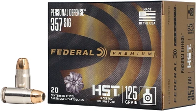 Federal Premium Personal Defense HST 357 Magnum 125-Grain Ammunition - 20 Rounds                                                