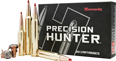 Hornady Precision Hunter 280 Ackley Improved 162-Grain Rifle Ammunition - 20-Rounds                                             