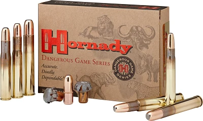 Hornady Dangerous Game 458 Lott 500-Grain Rifle Ammunition - 20 Rounds                                                          