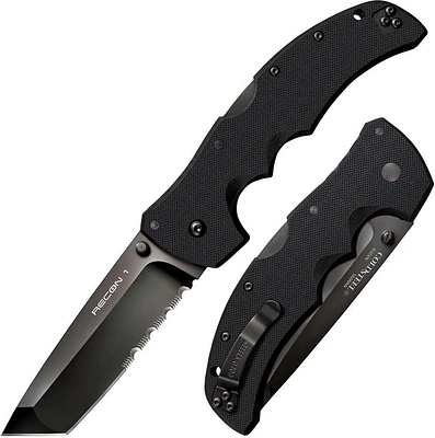 Cold Steel Recon 1 Tanto Point 50/50 Edge S35VN Folding Knife                                                                   