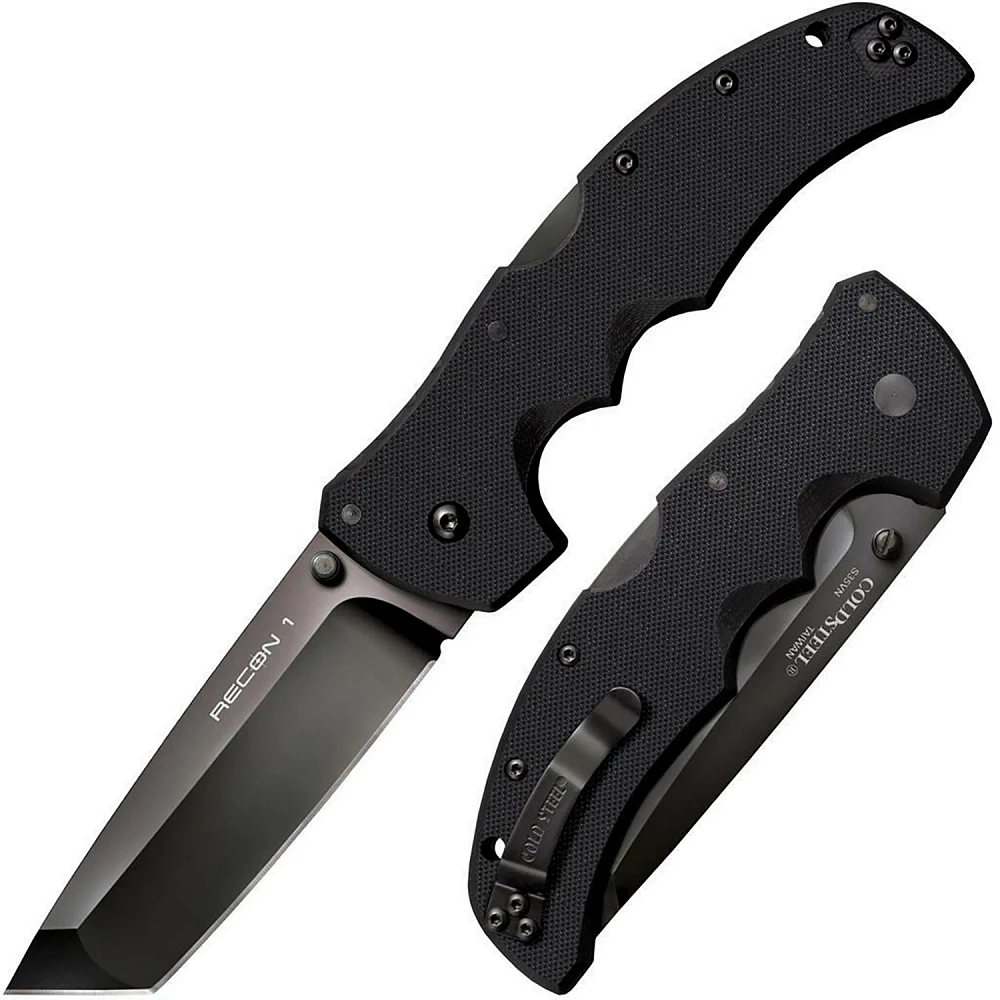 Cold Steel Recon 1 Tanto Point Plain Edge S35VN Folding Knife                                                                   