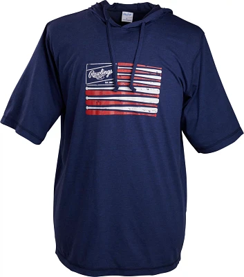 Rawlings Boys’ Short Sleeve Flag Graphic Hoodie