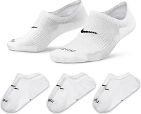 Nike Women's Everyday Plus Cushioned Footie Socks 3 Pack                                                                        