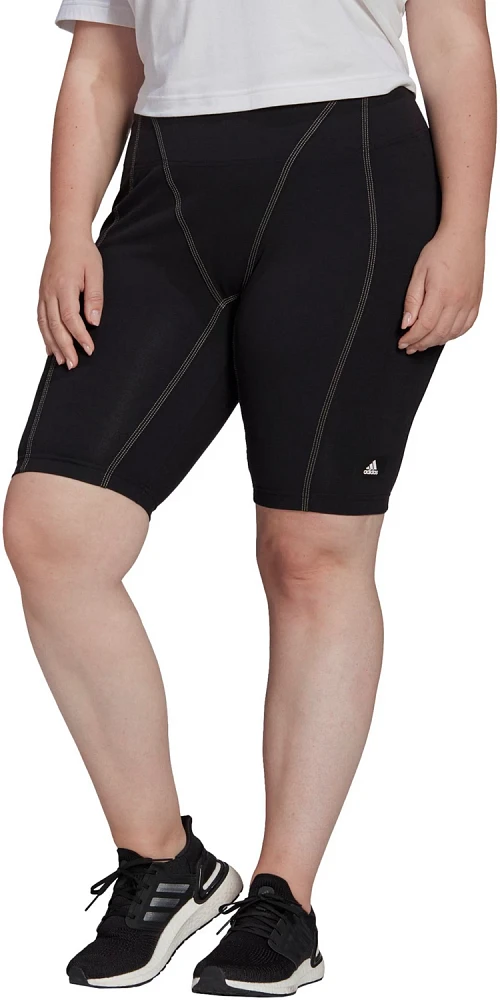 adidas Women's Superher Plus Size Bike Shorts                                                                                   