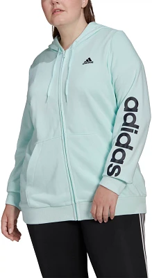 adidas Women's Linear Essentials Full Zip Plus Hoodie