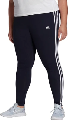 adidas Women's Essentials 3-Stripes Plus Size Leggings                                                                          