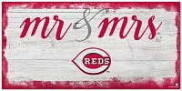 Fan Creations Cincinnati Reds Script Mr & Mrs 6x12 Sign                                                                         