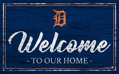 Fan Creations Detroit Tigers Team Color 11 in x 19 in Welcome Sign                                                              