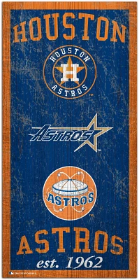 Fan Creations Houston Astros Heritage 6 x 12 Sign                                                                               