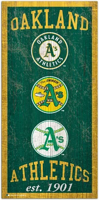 Fan Creations Oakland Athletics Heritage 6 x 12 Sign                                                                            