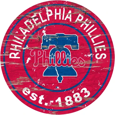 Fan Creations Philadelphia Phillies 24 in Established Date Round Sign                                                           