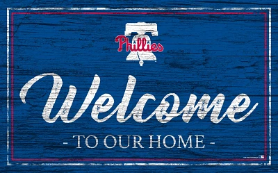 Fan Creations Philadelphia Phillies Team Color 11 in x 19 in Welcome Sign                                                       