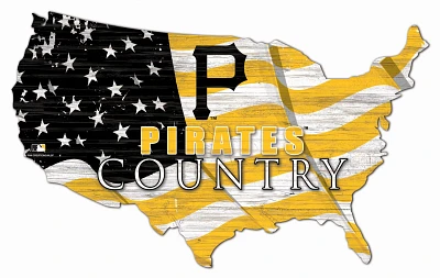 Fan Creations Pittsburgh Pirates USA Shape Cutout Wall Decor                                                                    