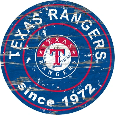 Fan Creations Texas Rangers 24 in Established Date Round Sign                                                                   