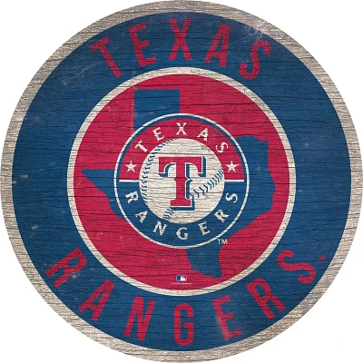 Fan Creations Texas Rangers Circle State Sign                                                                                   