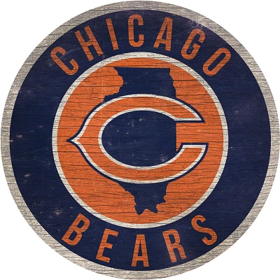 Fan Creations Chicago Bears Circle State Sign                                                                                   