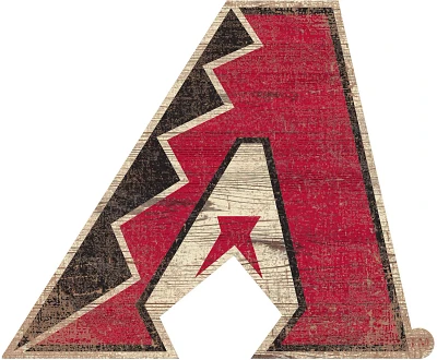 Fan Creations Arizona Diamondbacks Distressed Logo Cutout Sign                                                                  