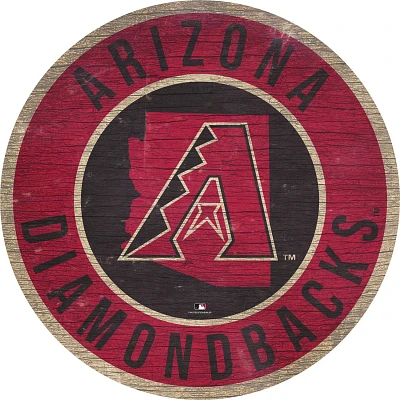 Fan Creations Arizona Diamondbacks Circle State Sign                                                                            