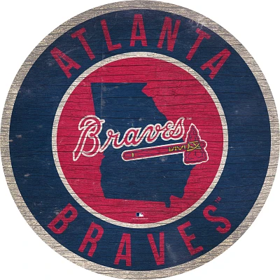 Fan Creations Toronto Atlanta Braves Circle State Sign                                                                          