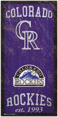 Fan Creations Colorado Rockies Heritage 6 x 12 Sign                                                                             