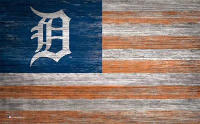 Fan Creations Detroit Tigers 11 in x 19 in Distressed Flag Sign                                                                 