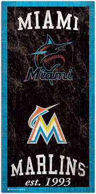 Fan Creations Miami Marlins Heritage 6 x 12 Sign                                                                                