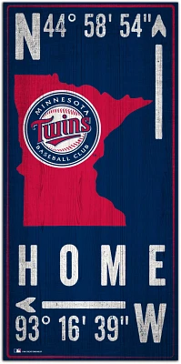 Fan Creations Minnesota Twins Coordinates 6 in x 12 in Sign                                                                     