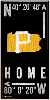 Fan Creations Pittsburgh Pirates Coordinates 6 in x 12 in Sign                                                                  