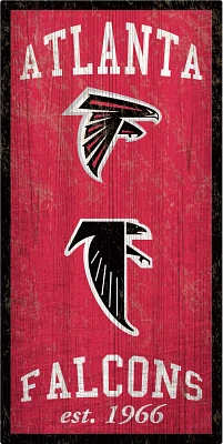 Fan Creations Atlanta Falcons Heritage 6 x 12 Sign                                                                              