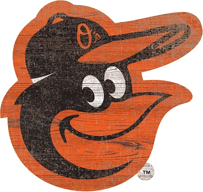 Fan Creations Baltimore Orioles Distressed Logo Cutout Sign                                                                     