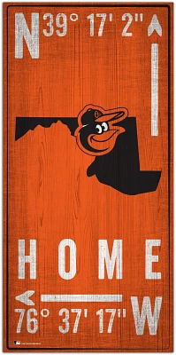 Fan Creations Baltimore Orioles Coordinates 6 in x 12 in Sign                                                                   