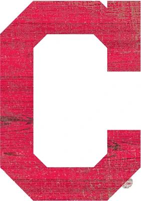 Fan Creations Cleveland Indians Distressed Logo Cutout Sign                                                                     