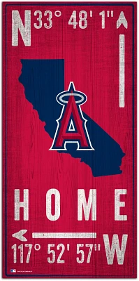 Fan Creations Los Angeles Angels Coordinates 6 in x 12 in Sign                                                                  