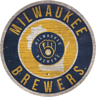 Fan Creations Toronto Milwaukee Brewers Circle State Sign                                                                       