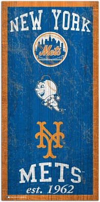 Fan Creations New York Mets Heritage 6 x 12 Sign                                                                                