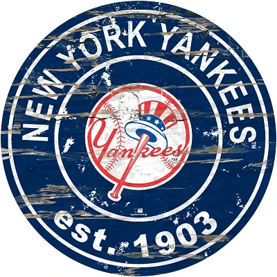 Fan Creations New York Yankees 24 in Established Date Round Sign                                                                