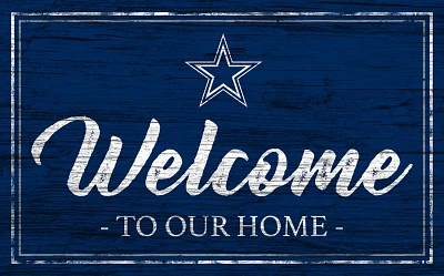 Fan Creations Dallas Cowboys Team Color 11 in x 19 in Welcome Sign                                                              