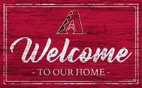 Fan Creations Arizona Diamondbacks Team Color 11 in x 19 in Welcome Sign                                                        